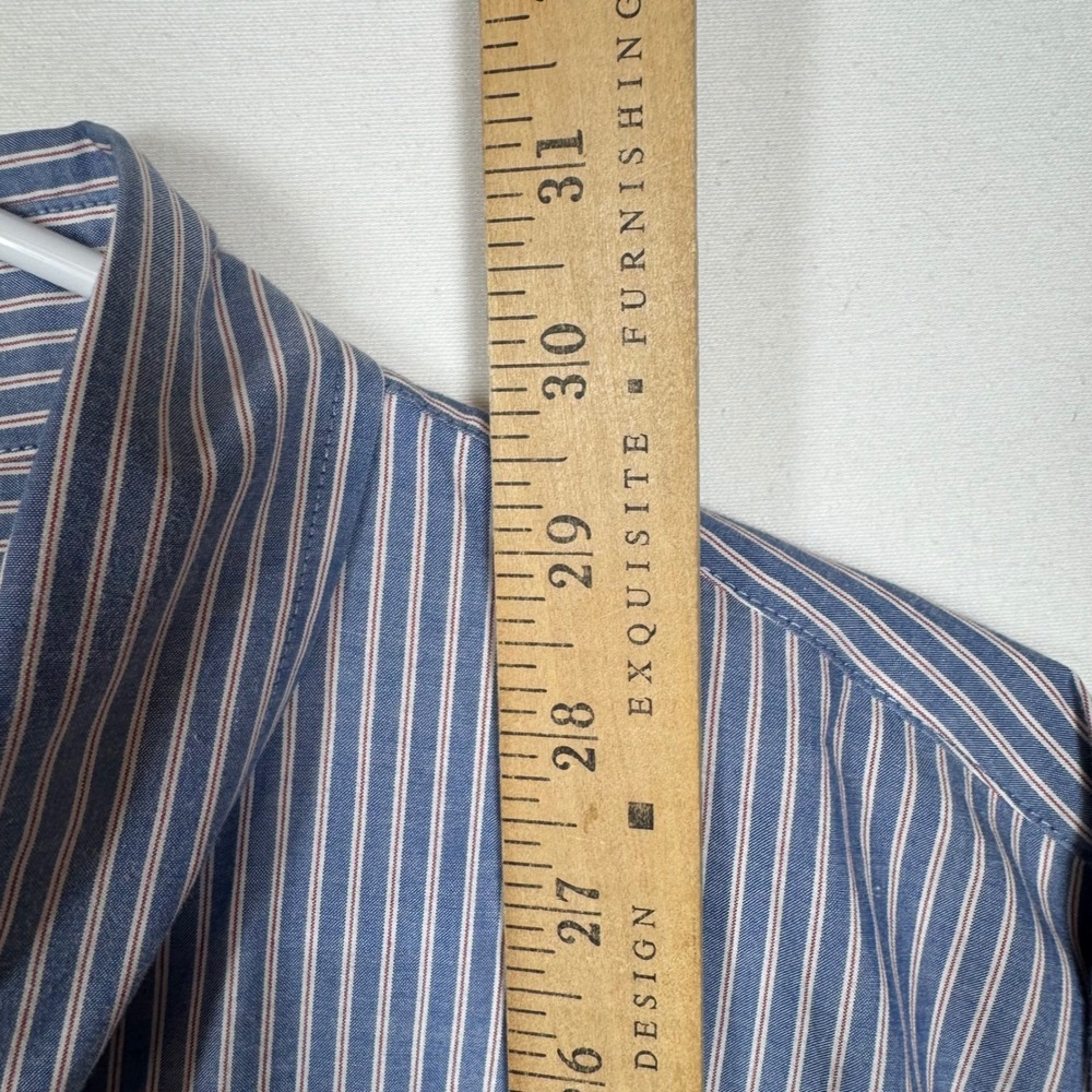 JACK SPADE Mens Blue Stripe‎ Button Down Shirt XXL Bleecker Street New York - Picture 5 of 11